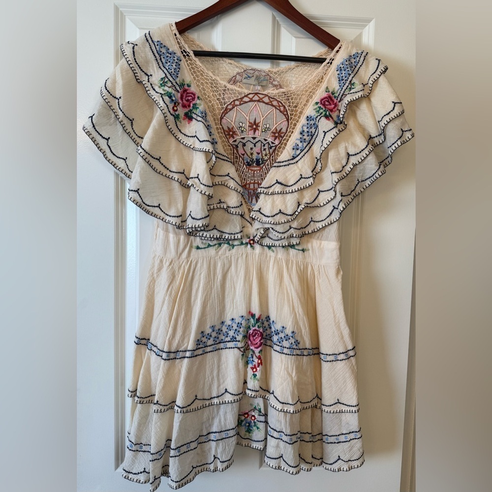 NWT Fillyboo Whimsy Hot Air Balloon Tiered Ruffle Mini Dress Size Large - Picture 3 of 15
